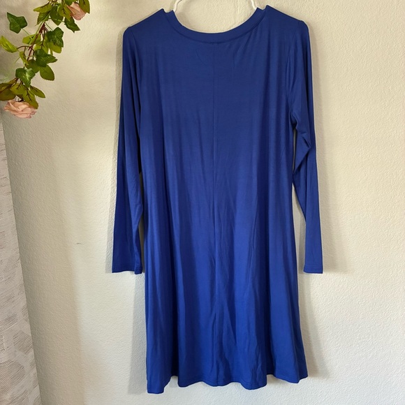 SOFT BLUE VIBRANT DRESS, MEDIUM - Picture 2 of 4
